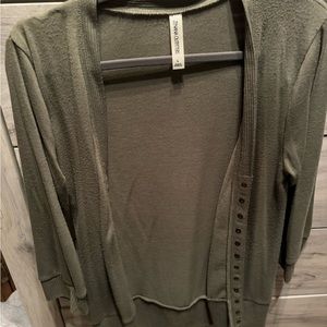 Olive Green Cardigan